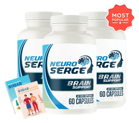 Neuro Serge 3 bottle pack with 2 free eBooks