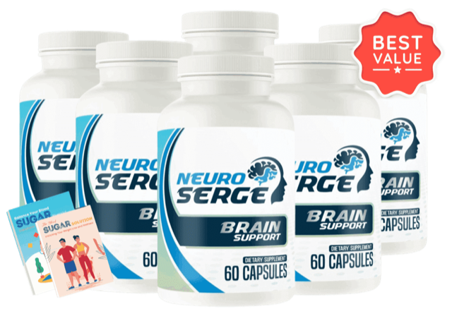 Neuro Serge 6 bottle pack with 2 free eBooks