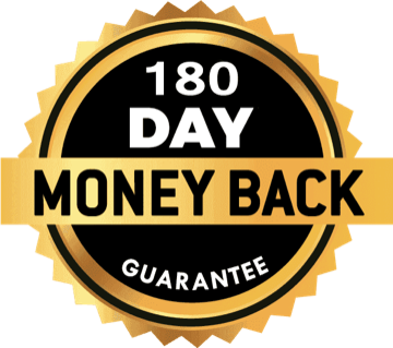 180-day money-back guarantee